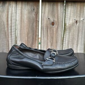 AGL leather loafers, buckle details, size 36.5 (US 6)